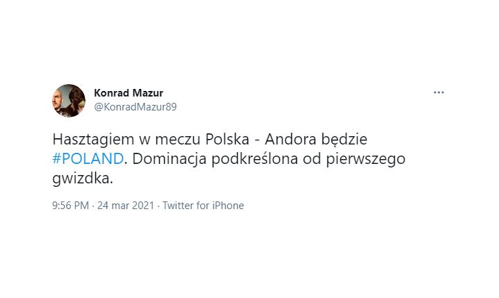 HASZTAG na mecz Polski z Andorą xD